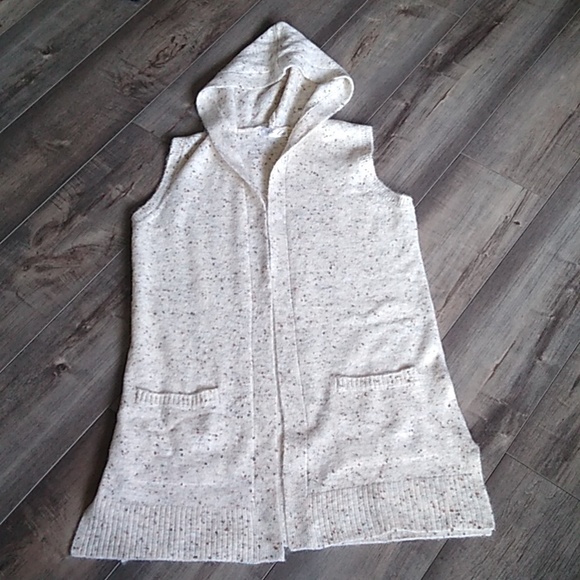 PEYTON PRIMROSE VEST SWEATER SHRUG WITH HOOD SIZE S - Picture 1 of 11